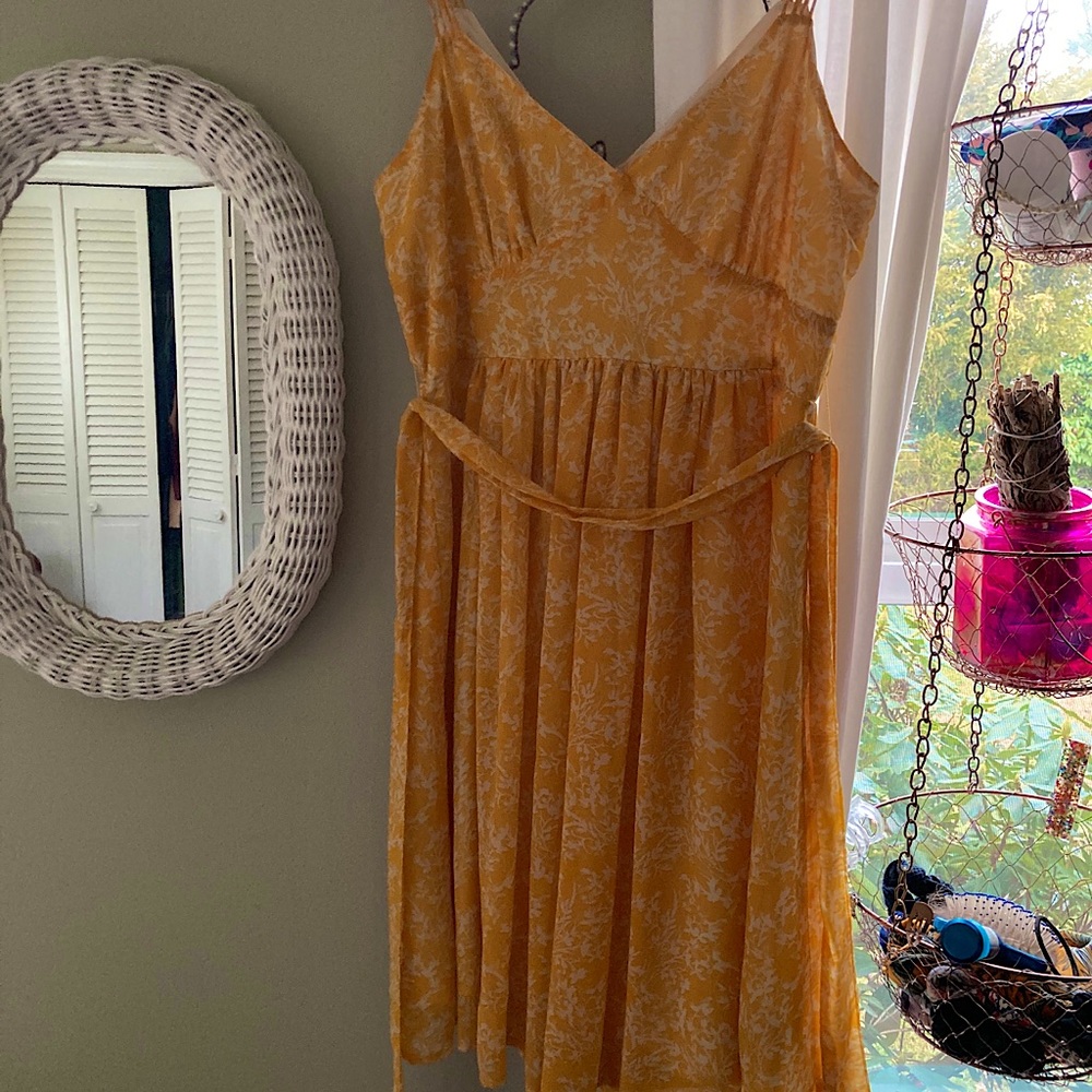 Yellow cocktail dress - Picture 2 of 2